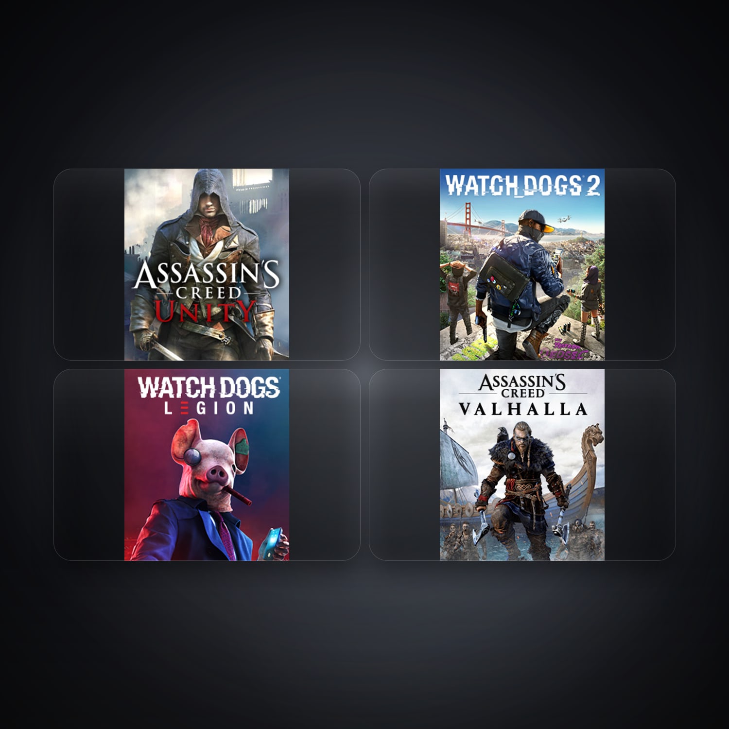 حساب يوبيسوفت فيه Assassin's Creed Unity وWATCH_DOGS 2، US، 4 ألعاب — HabibiAccounts