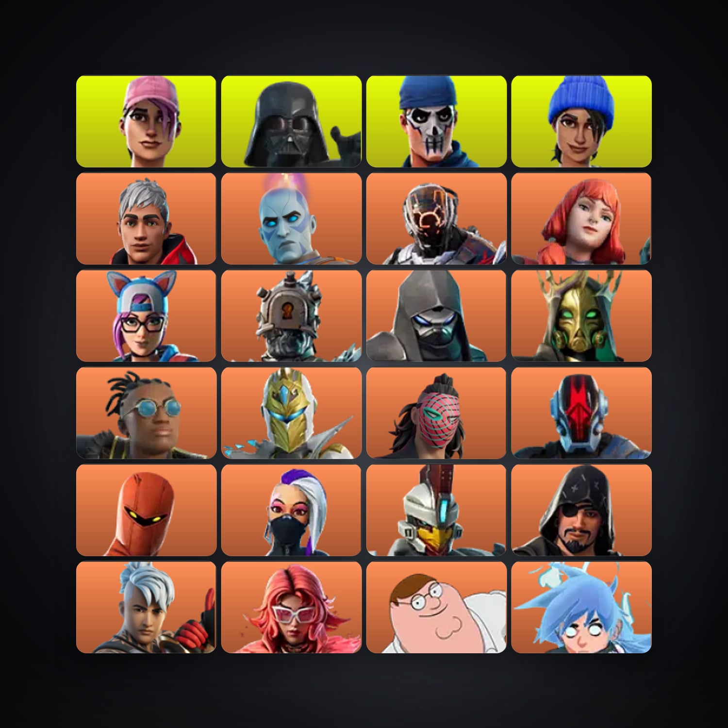 Fortnite account with Vendetta & The Origin — 315 skins — 1.3K V-Bucks — lvl 4690 — HabibiAccounts