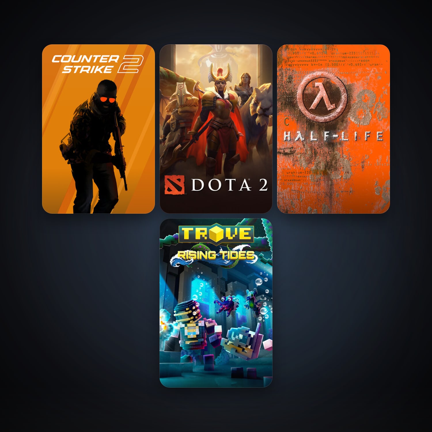 Steam account — Half-Life + Dota 2, 7 games, Steam 11, clean — HabibiAccounts