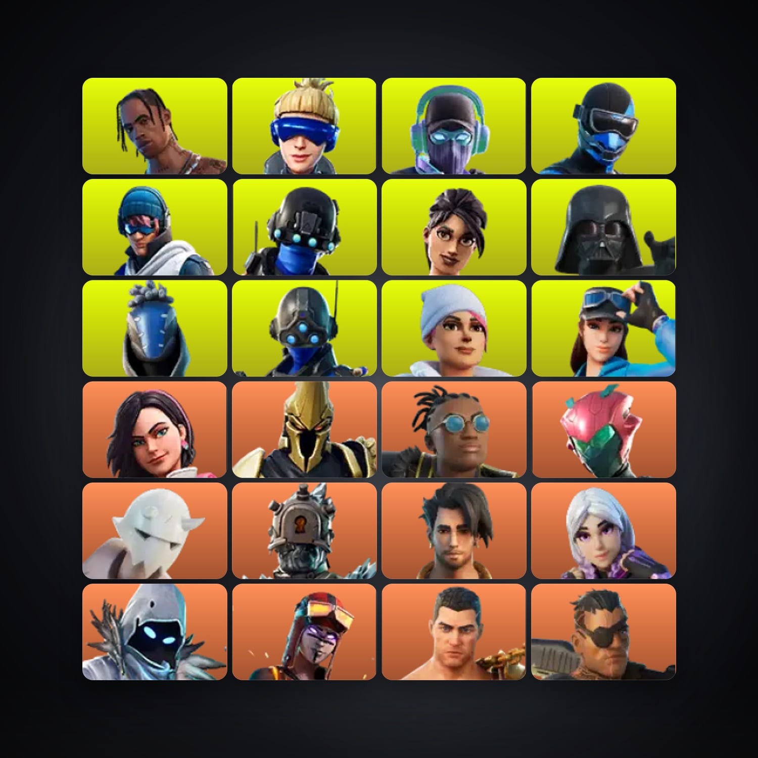 Fortnite account with Rox & Ultima Knight — 361 skins — 50 V-Bucks — lvl 5292 — HabibiAccounts