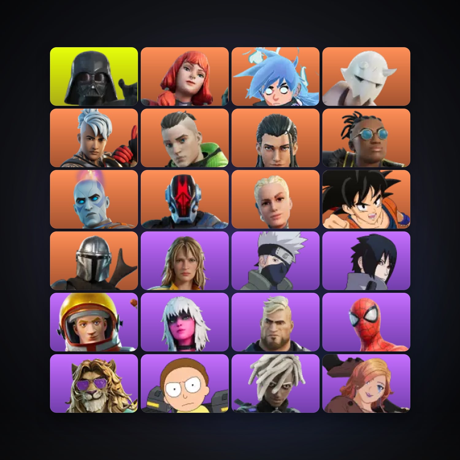 Fortnite account with Darth Vader & The Imagined — 119 skins — 1.4K V-Bucks — lvl 1721 — HabibiAccounts
