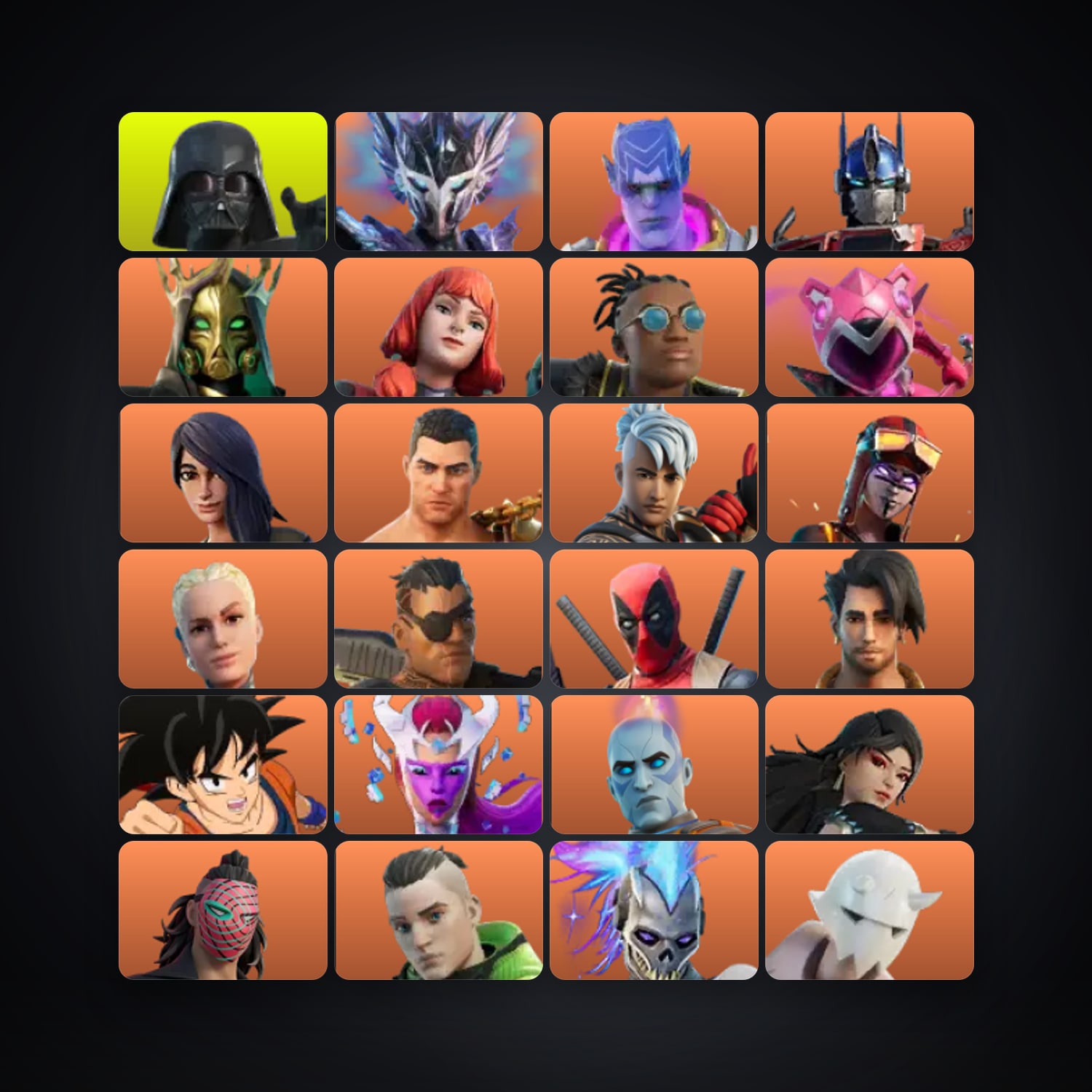 Fortnite account with Midas & Deadpool — 301 skins — 3.3K V-Bucks — lvl 4588 — HabibiAccounts