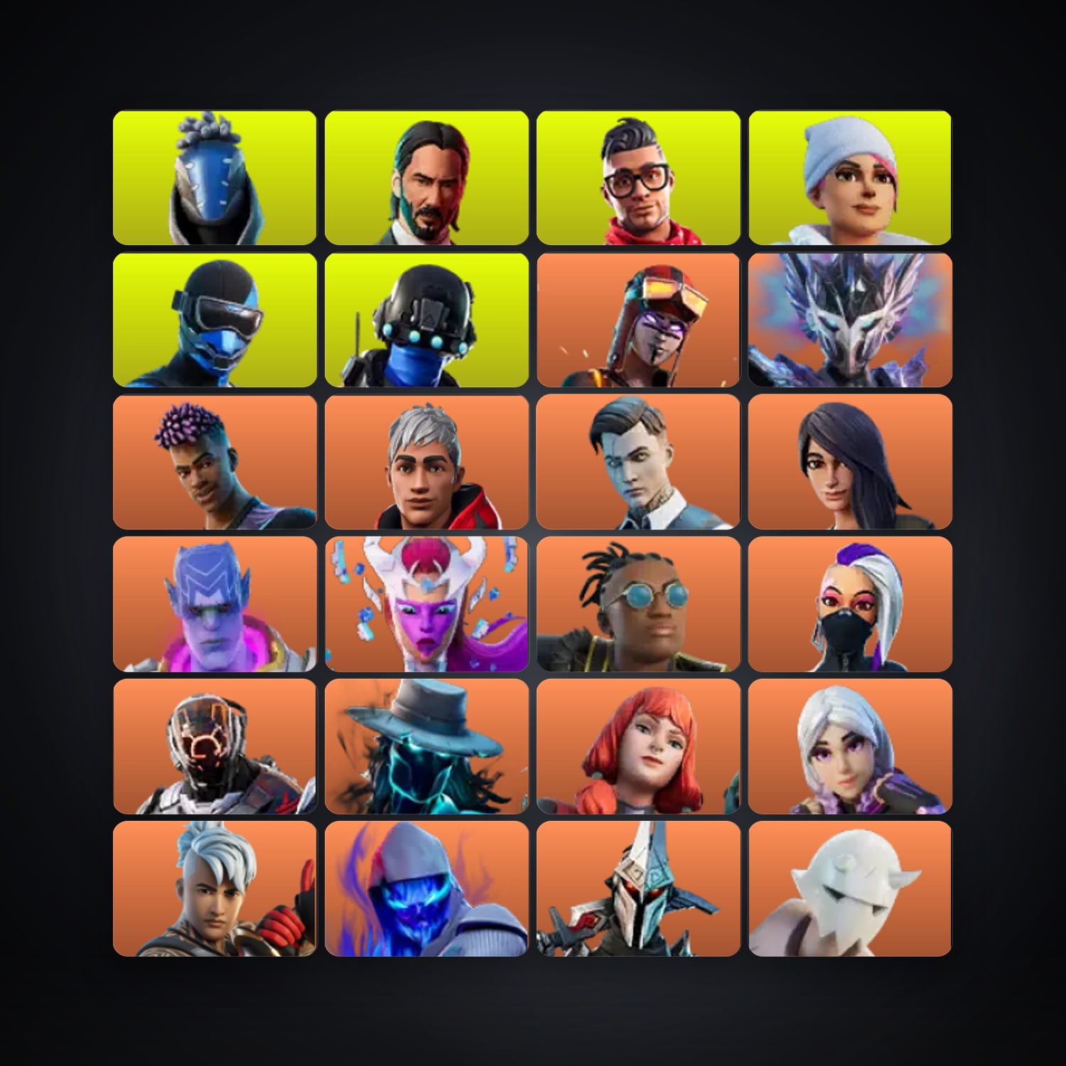 Fortnite account with Renegade Raider & Skull Trooper — 321 skins — 100 V-Bucks — lvl 5013 — HabibiAccounts