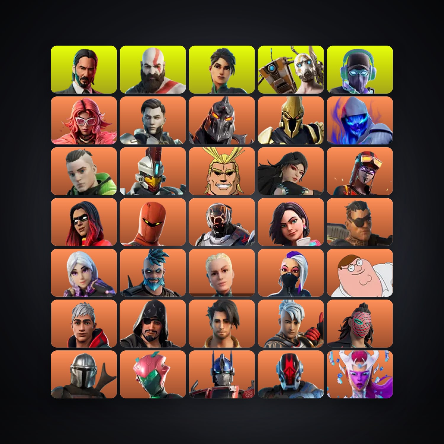 Fortnite account with Valeria & Midas Rex — 369 skins — 50 V-Bucks — lvl 4954 — HabibiAccounts
