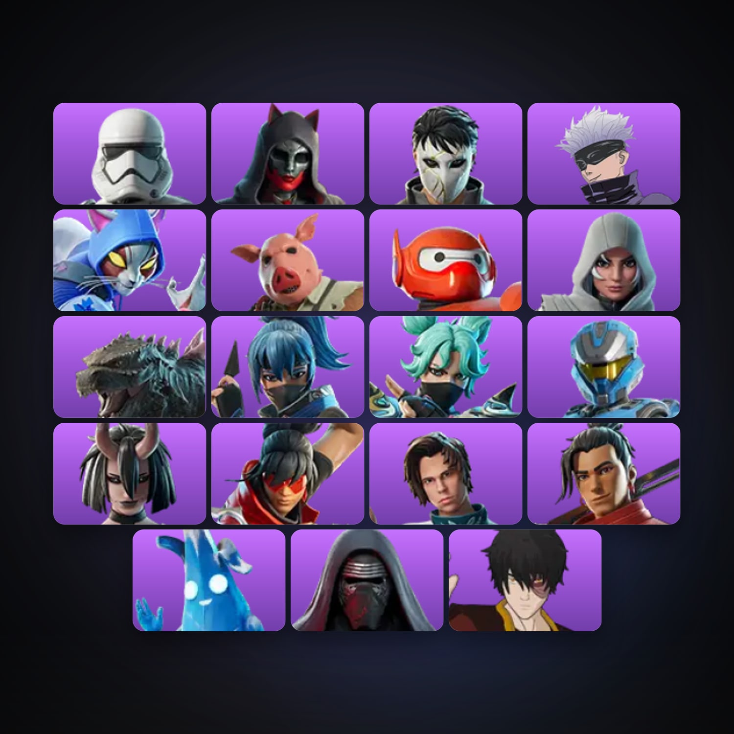 Fortnite account with First Order Stormtrooper & Felina — 19 skins — 450 V-Bucks — lvl 1014 — HabibiAccounts