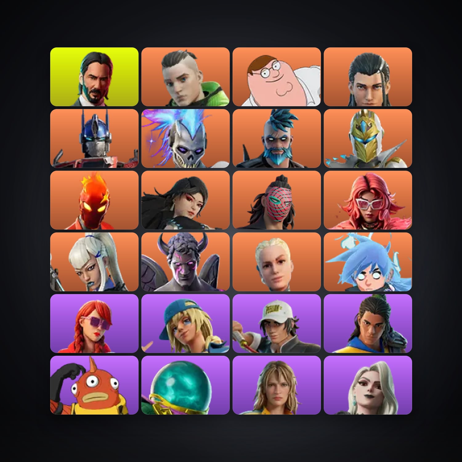 Fortnite account with Twyn & Peter Griffin — 225 skins — 100 V-Bucks — lvl 3014 — HabibiAccounts