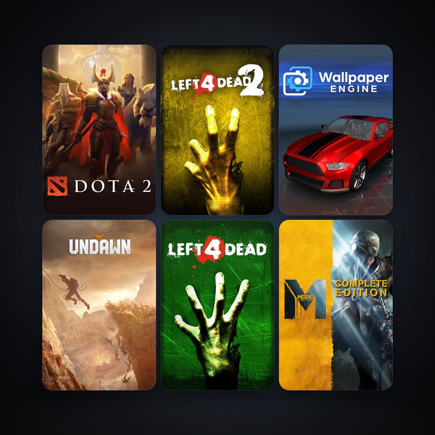 Steam account: Left 4 Dead + Left 4 Dead 2, 10 games, clean — HabibiAccounts