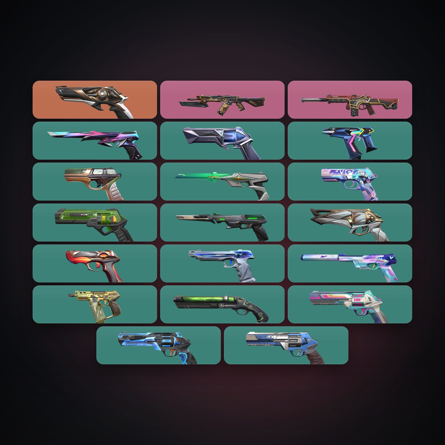 AP Gold 2 locker — 20 skins, lvl 269 — HabibiAccounts