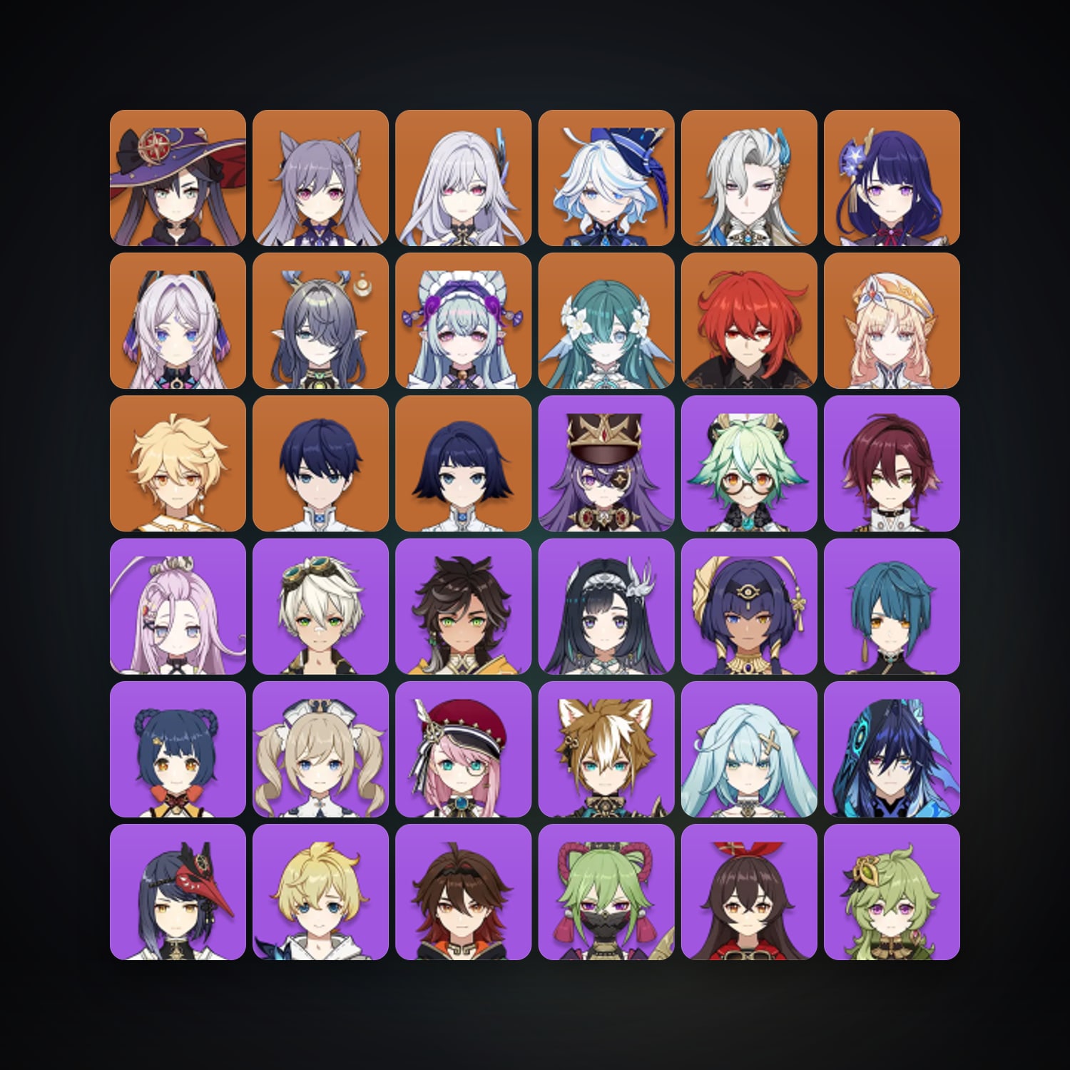 جينشن إمباكت | AR 56 | 56 شخصية | 12× 5★ — HabibiAccounts