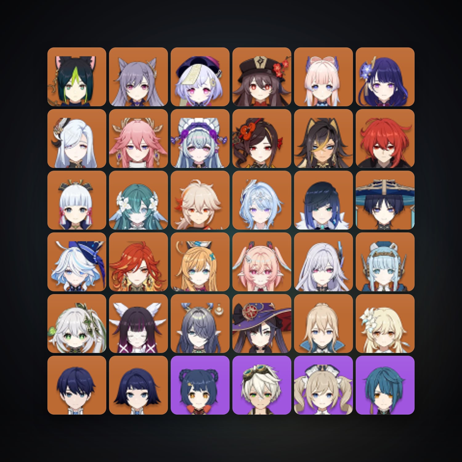 Genshin Impact | AR 60 | 81 Chars | 29× 5★ — Genshin / miHoYo Account · 264624243 — HabibiAccounts