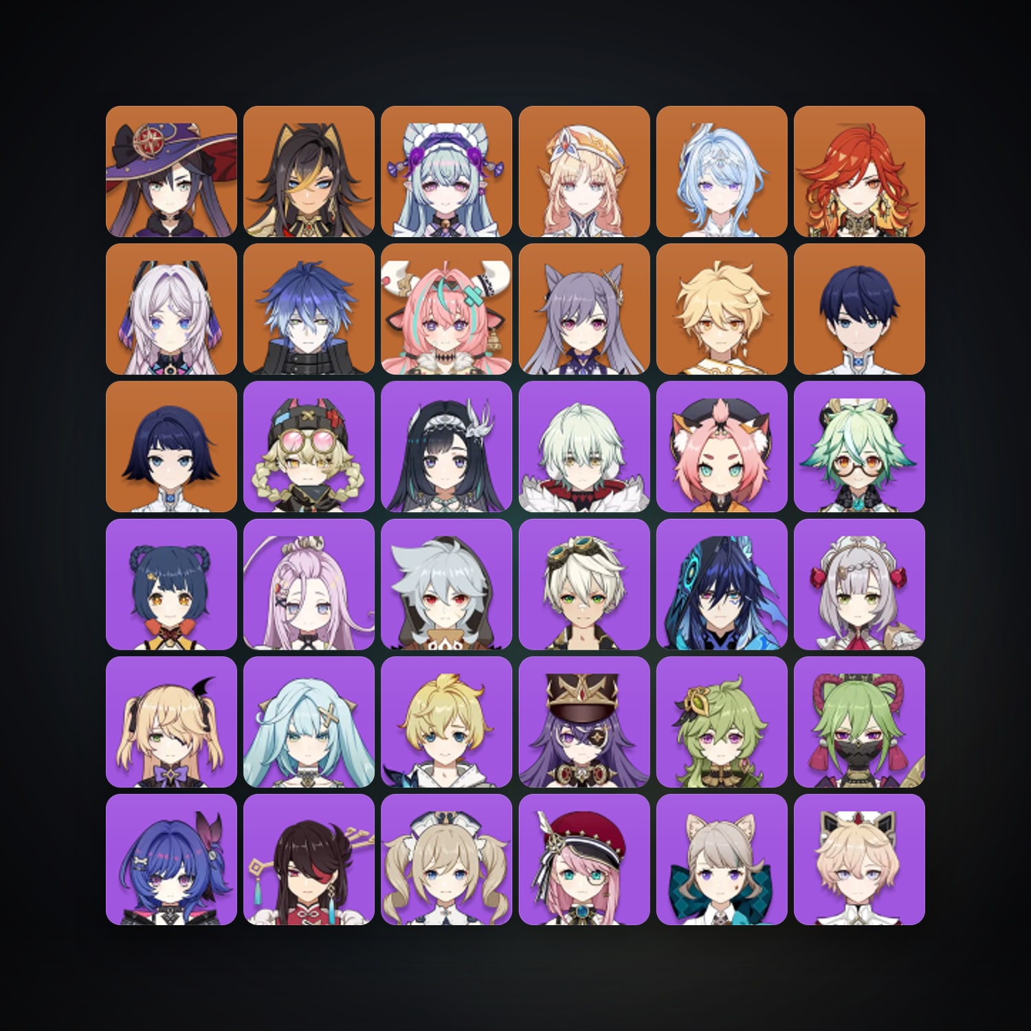 Genshin Impact | AR 57 | 52 Chars | 10× 5★ — Genshin / miHoYo Account · 264624551 — HabibiAccounts