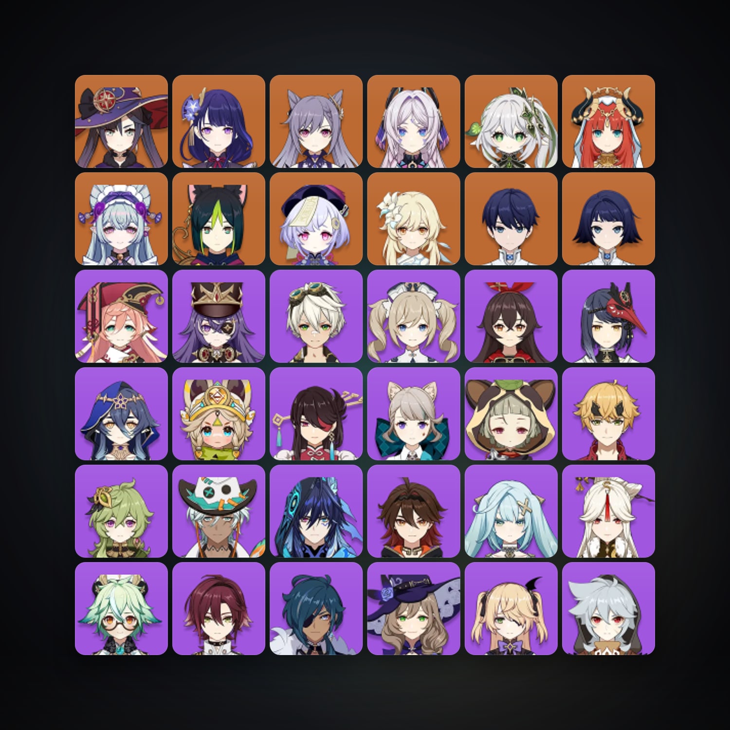 Genshin Impact | AR 55 | 48 Chars | 9× 5★ — Genshin / miHoYo Account — HabibiAccounts