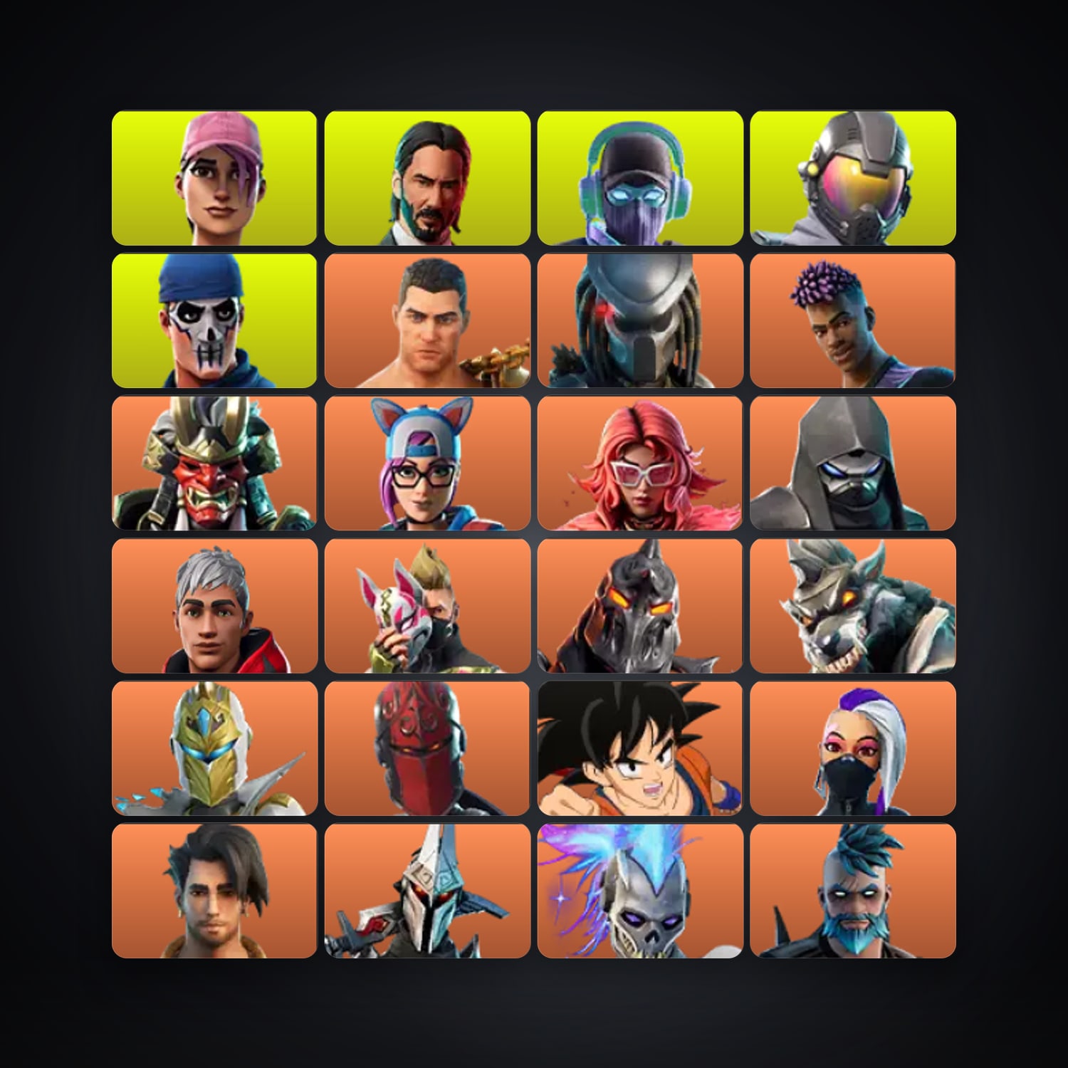 Fortnite account with Drift & Menace — 318 skins — 950 V-Bucks — lvl 2527 — HabibiAccounts