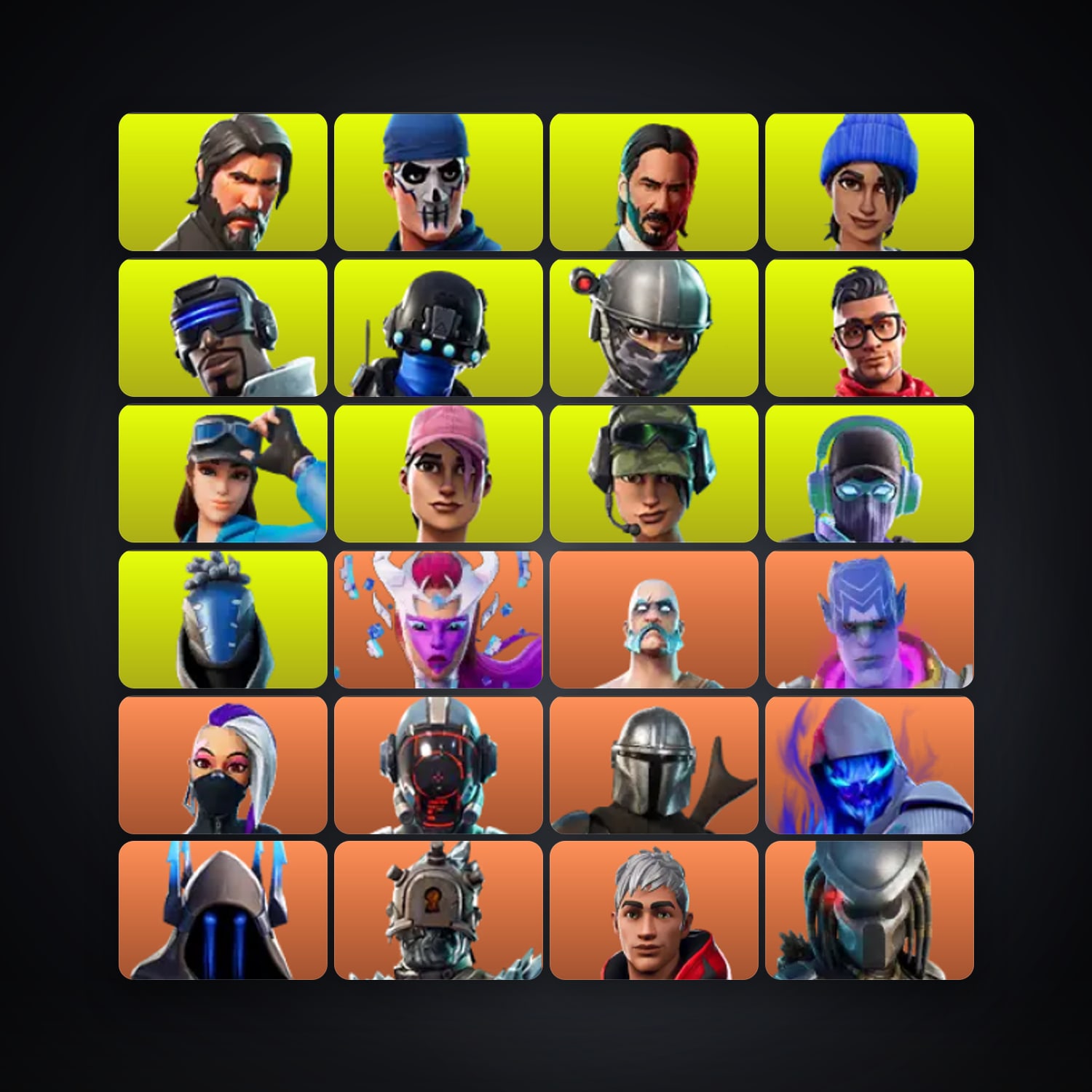 Fortnite account with Elite Agent & The Reaper — 384 skins — 450 V-Bucks — lvl 4374 — HabibiAccounts