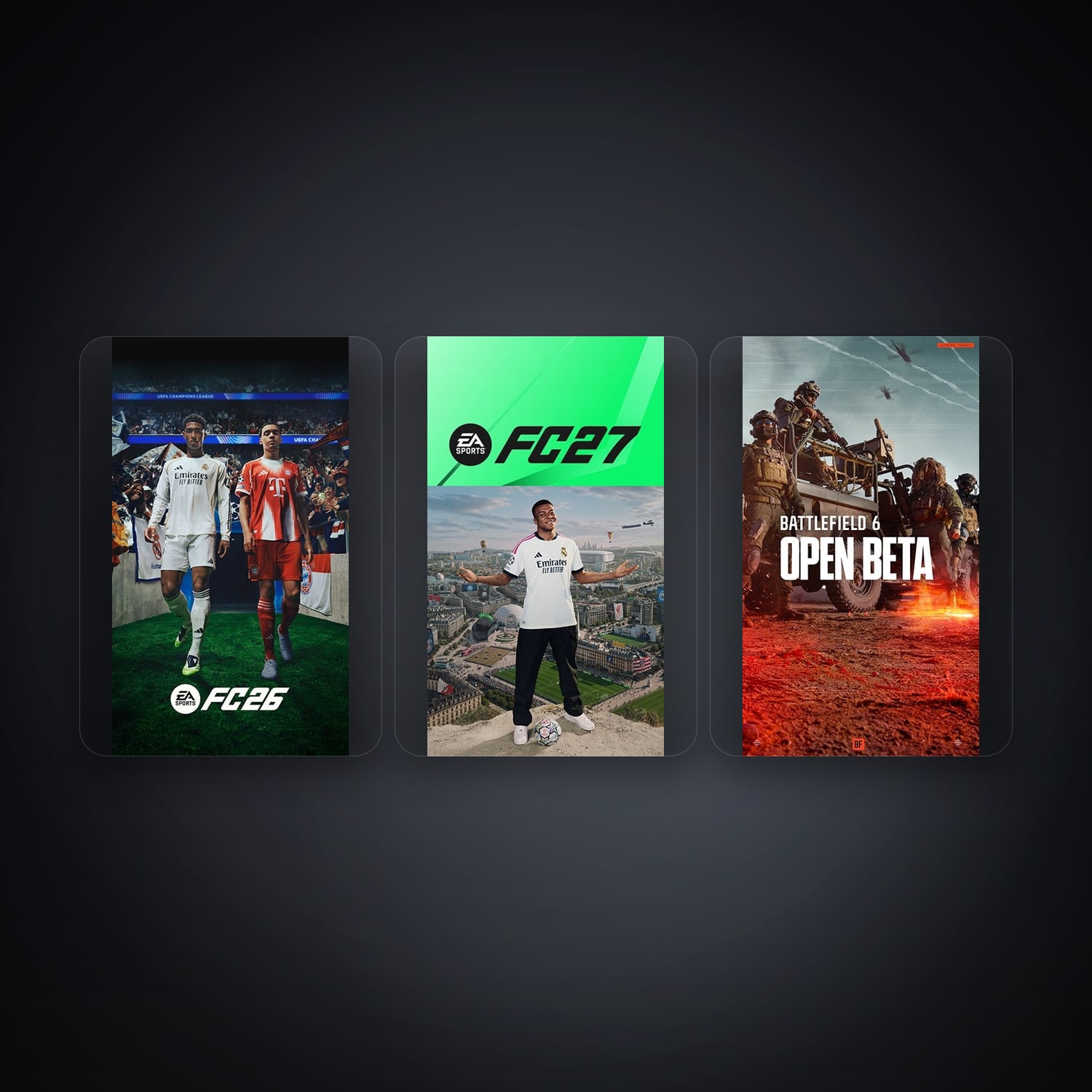 حساب إي إيه فيه EA Sports FC 26 وEA Sports FC 27، TR، 3 ألعاب — HabibiAccounts
