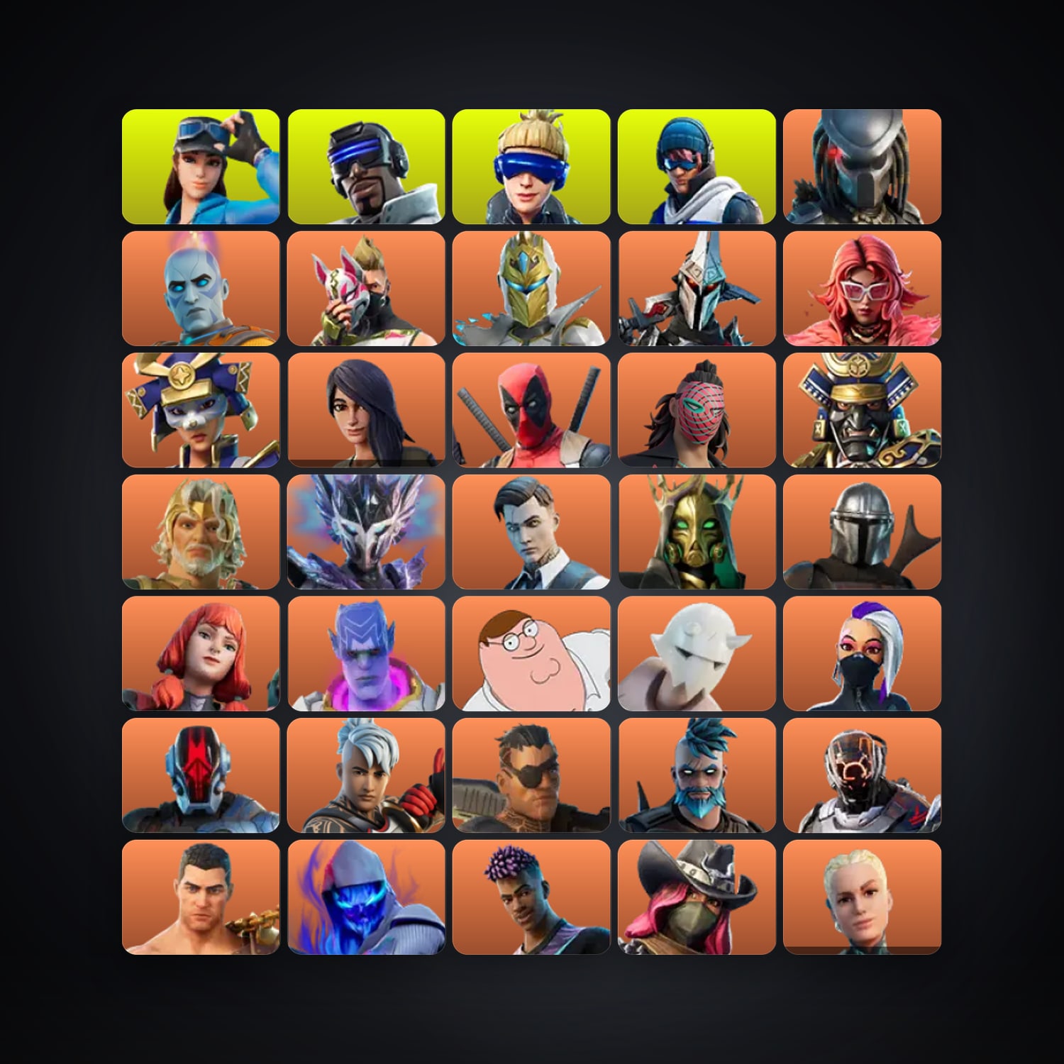 Fortnite account with Drift & Deadpool — 309 skins — 800 V-Bucks — lvl 4128 — HabibiAccounts