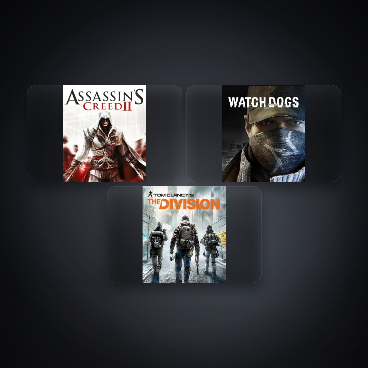 حساب يوبيسوفت فيه Assassin's Creed II وWatch_Dogs، KR، 3 ألعاب — HabibiAccounts