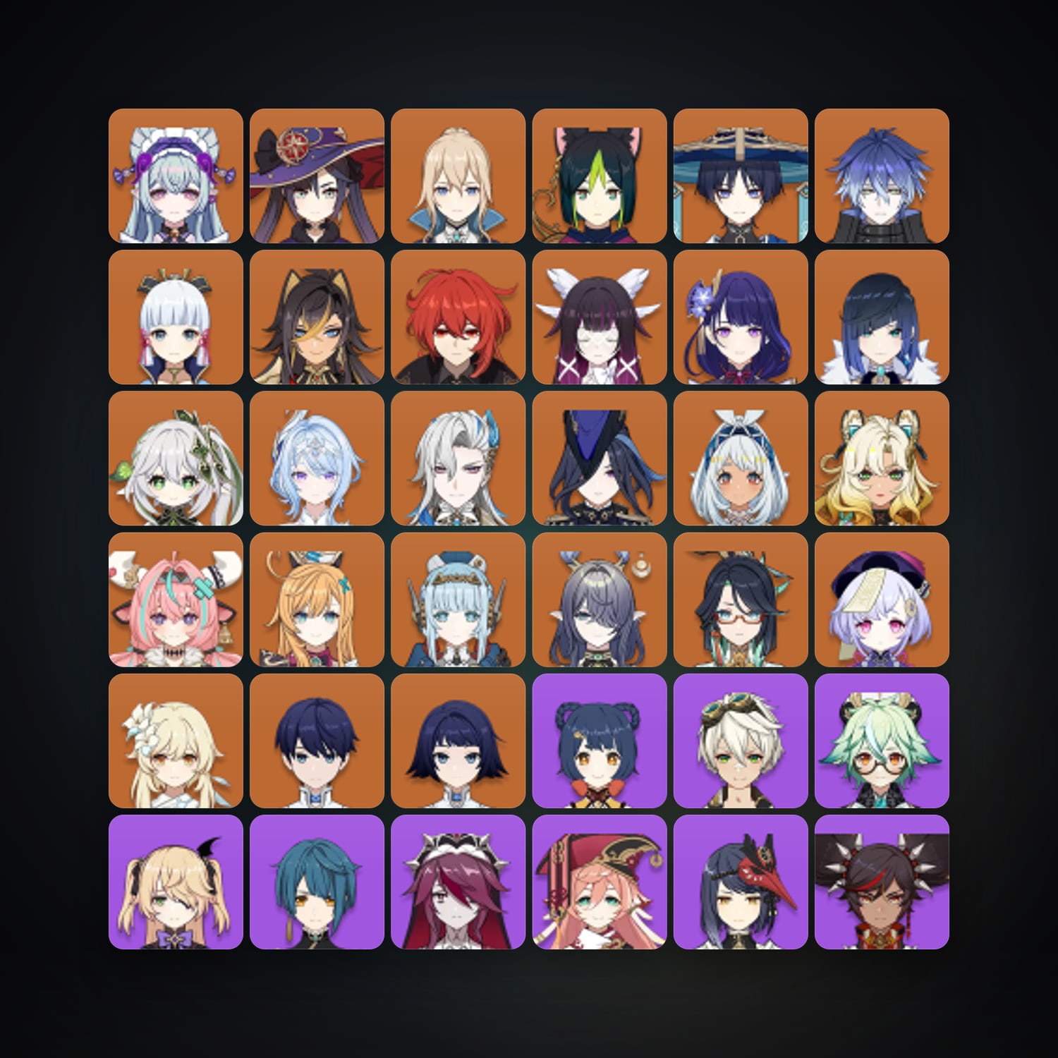 حساب جينشن إمباكت — AR 60 | 76 شخصية | 24× 5★ — HabibiAccounts