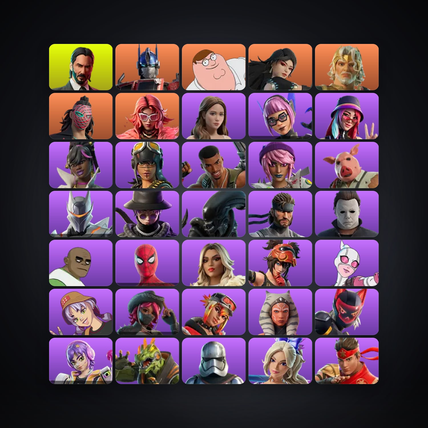 Fortnite account with John Wick & Optimus Prime — 180 skins — 2.2K V-Bucks — lvl 921 — HabibiAccounts