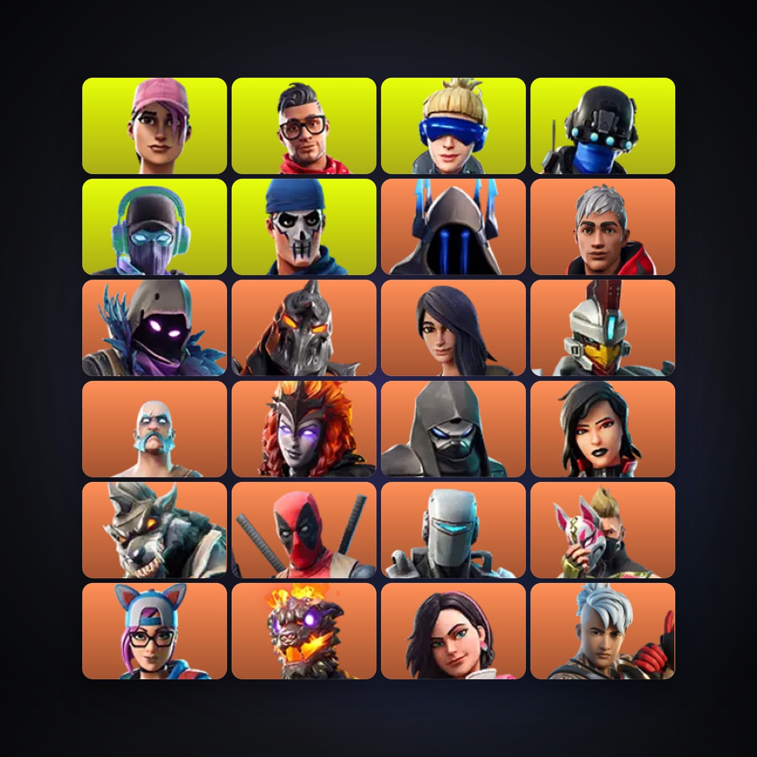Fortnite account with Raven & Deadpool — 112 skins — 1.4K V-Bucks — lvl 1070 — HabibiAccounts