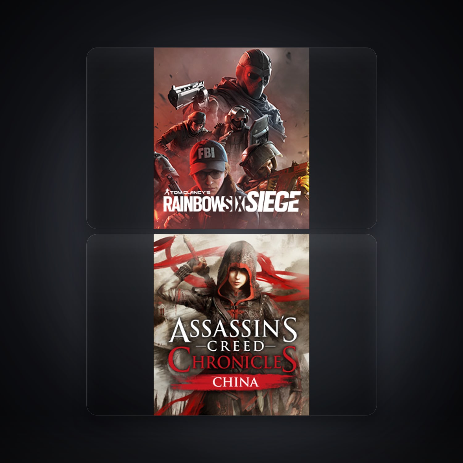 Ubisoft Tom Clancy's Rainbow Six Siege + Assassin's Creed Chronicles China — DE — HabibiAccounts
