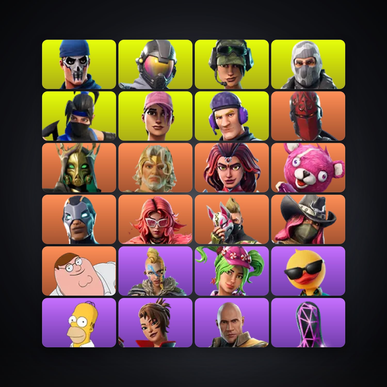 Fortnite account with Rogue Agent & Warpaint — 128 skins — lvl 5410 — HabibiAccounts