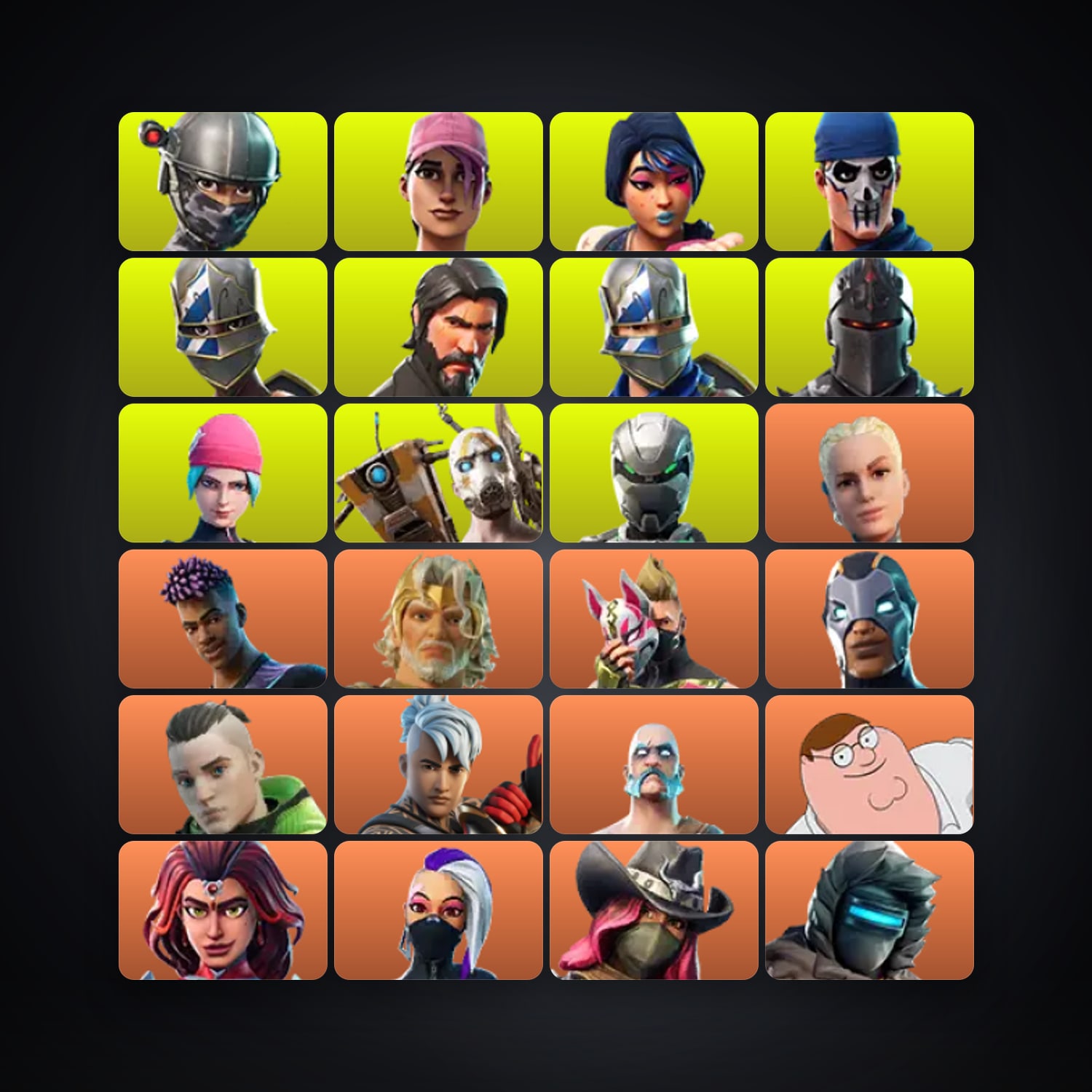 Fortnite account with Carbide & Drift — 354 skins — 500 V-Bucks — lvl 3915 — HabibiAccounts
