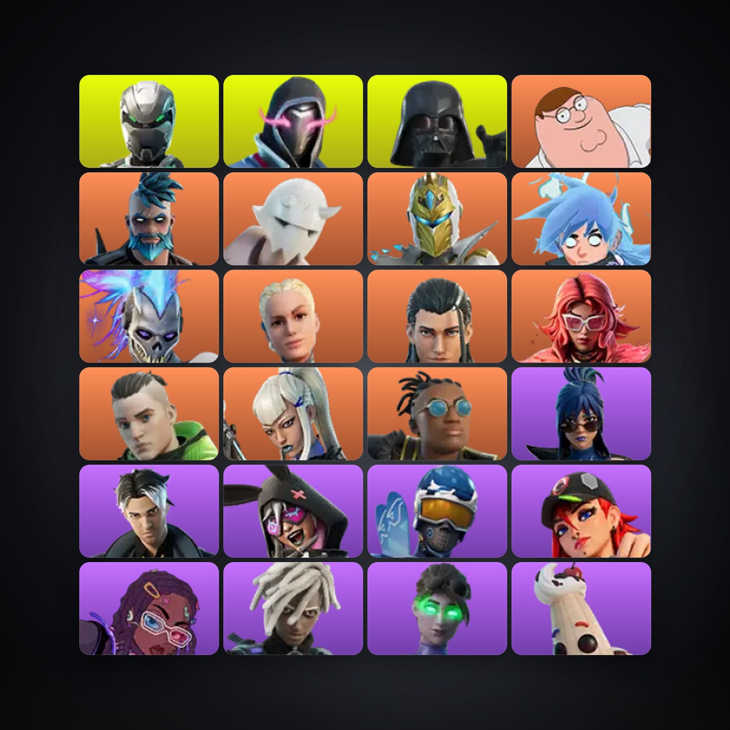 Fortnite account with Eon & Xander — 77 skins — 150 V-Bucks — lvl 2638 — HabibiAccounts