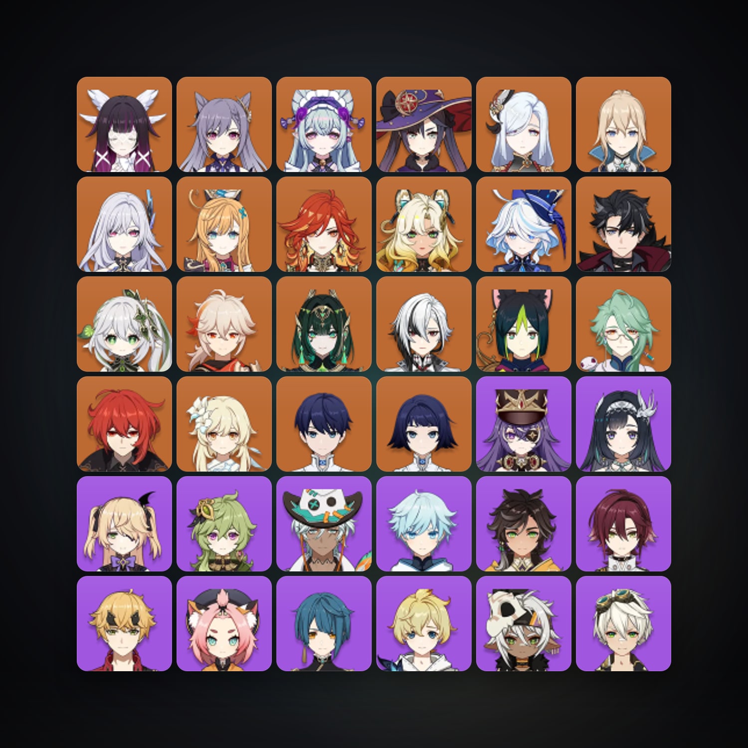 Genshin Impact | AR 60 | 72 Chars | 19× 5★ — HabibiAccounts