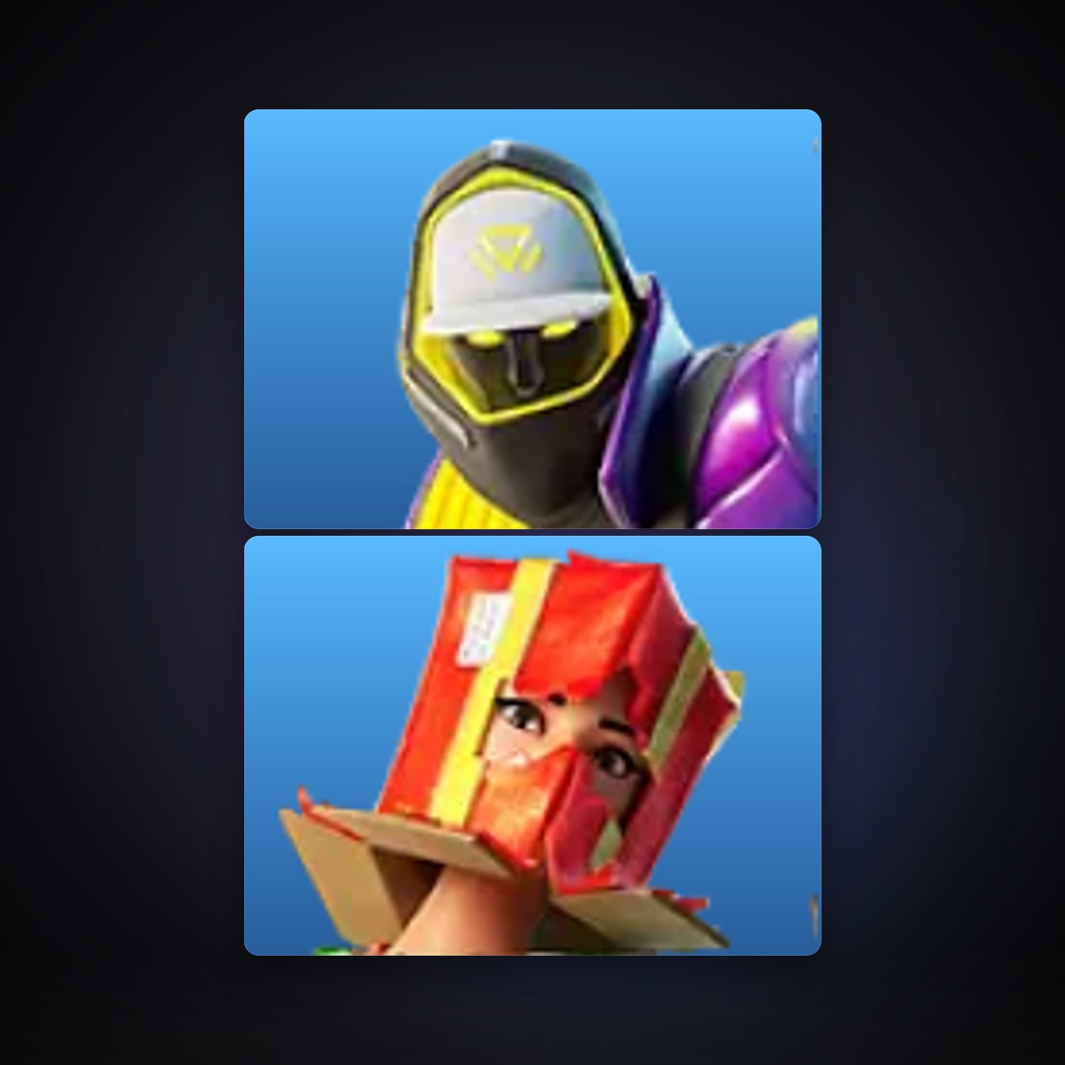 Fortnite account with Subzero Cryptic & Holiday Boxy — 2 skins — lvl 39 — HabibiAccounts