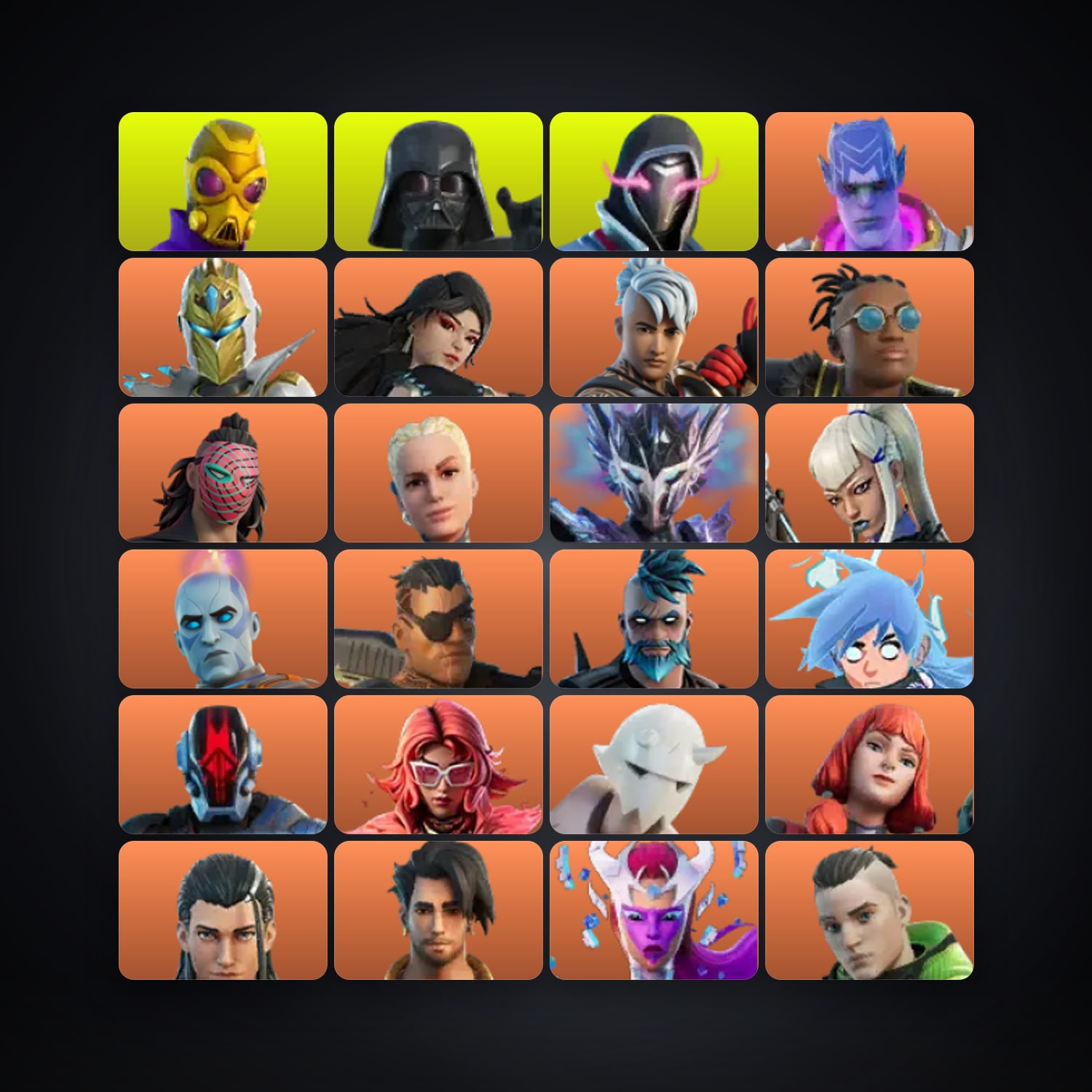 Fortnite account with Kymera & Spectra Knight — 162 skins — 250 V-Bucks — lvl 2026 — HabibiAccounts