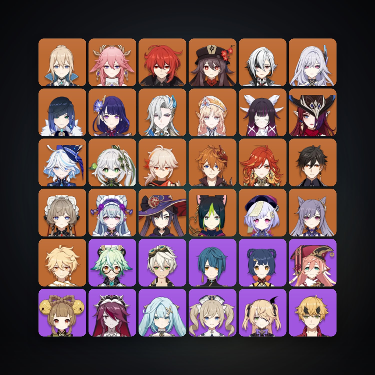 Genshin Impact | AR 59 | 72 Chars | 24× 5★ — HabibiAccounts