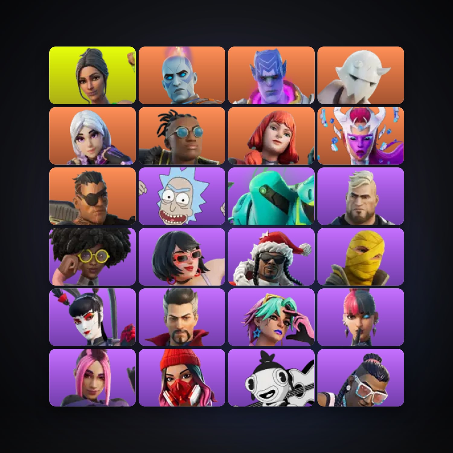 Fortnite account with Major Glory & The Origin — 51 skins — 1.1K V-Bucks — lvl 1256 — HabibiAccounts