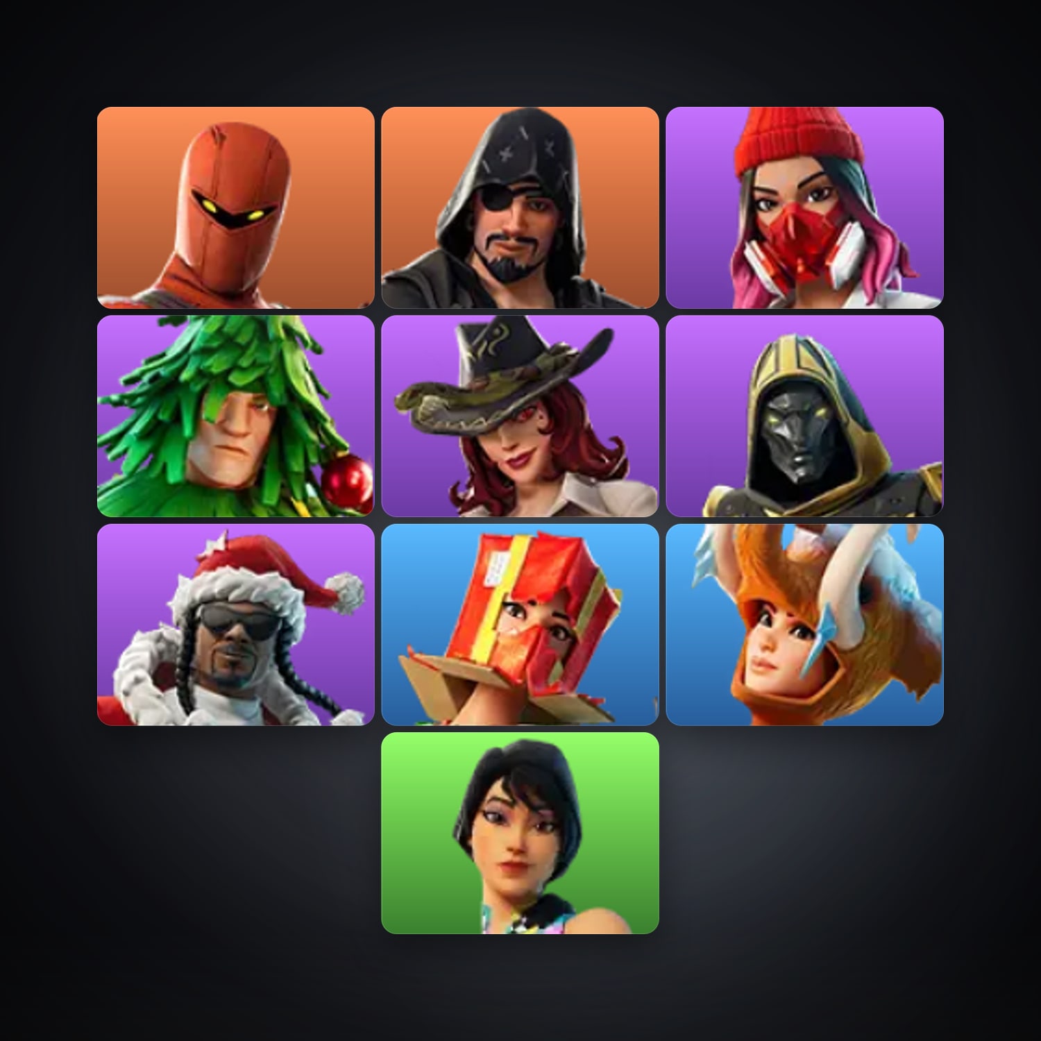 Fortnite account with Hybrid & Blackheart — 10 skins — 200 V-Bucks — lvl 1063 — HabibiAccounts