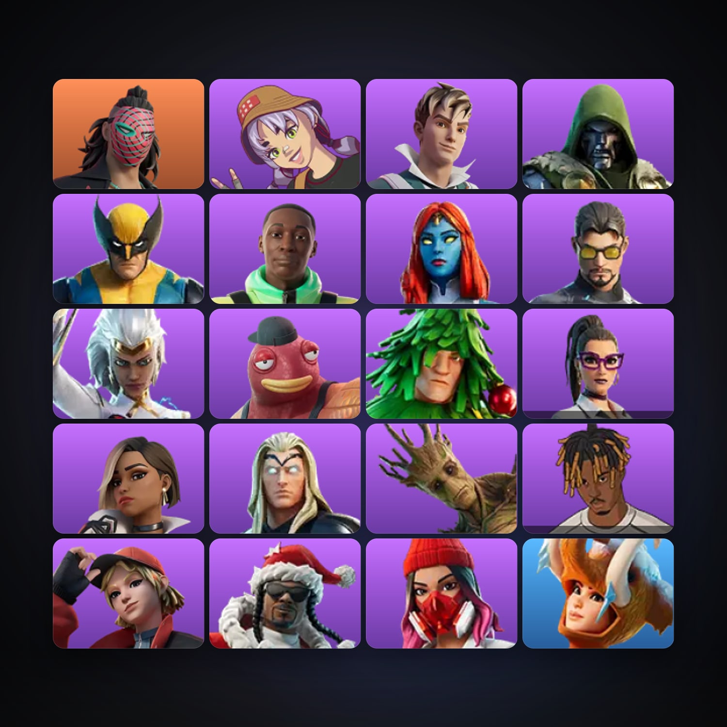 Fortnite account with Kado Thorne & Mae — 20 skins — 2.6K V-Bucks — lvl 1050 — HabibiAccounts