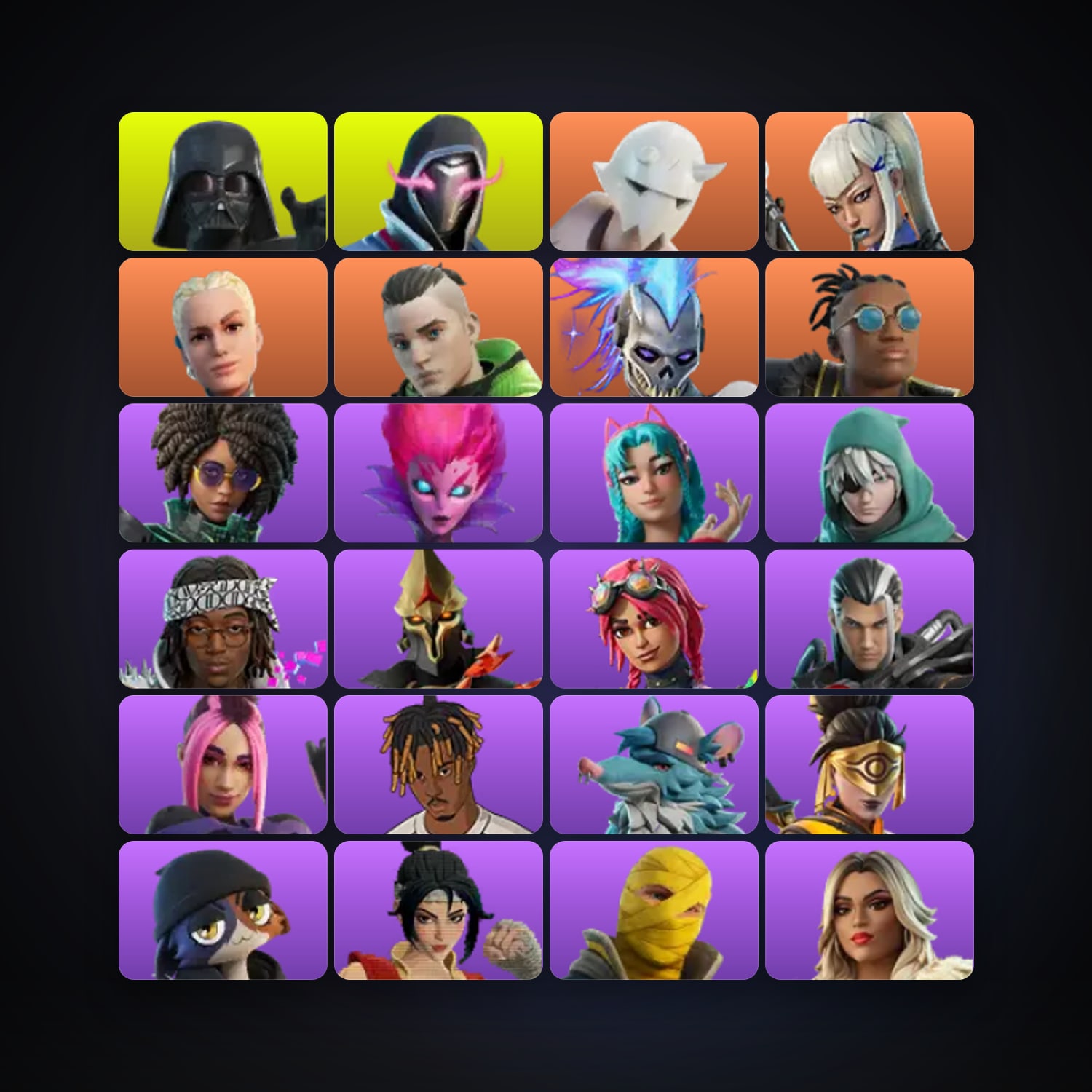 Fortnite account with Darth Vader & Xander — 91 skins — lvl 3242 — HabibiAccounts