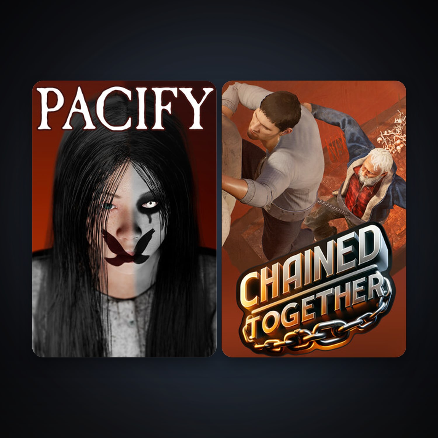 Steam account: Pacify + Chained Together, 4 games, clean — HabibiAccounts