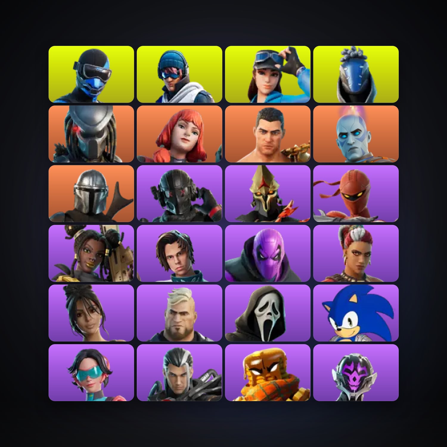 Fortnite account with Fixer & Point Patroller — 79 skins — 650 V-Bucks — lvl 2408 — HabibiAccounts