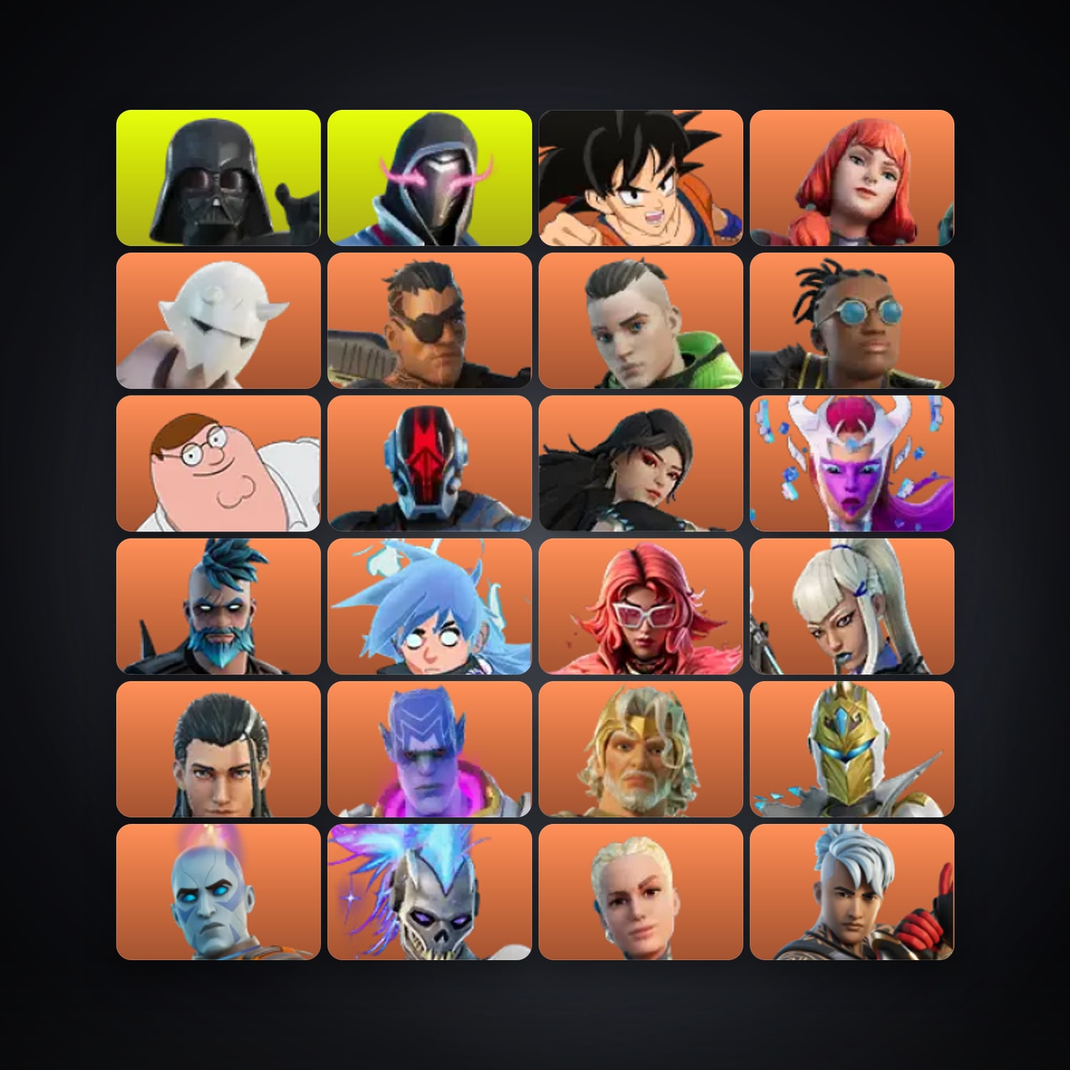 Fortnite account with Son Goku & The Imagined — 182 skins — 2K V-Bucks — lvl 2446 — HabibiAccounts