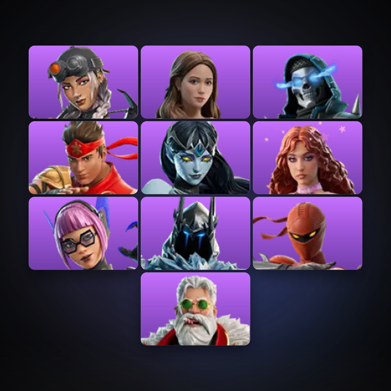Fortnite account with Elite Jules & Laufey — 10 skins — 1.1K V-Bucks — lvl 19 — HabibiAccounts