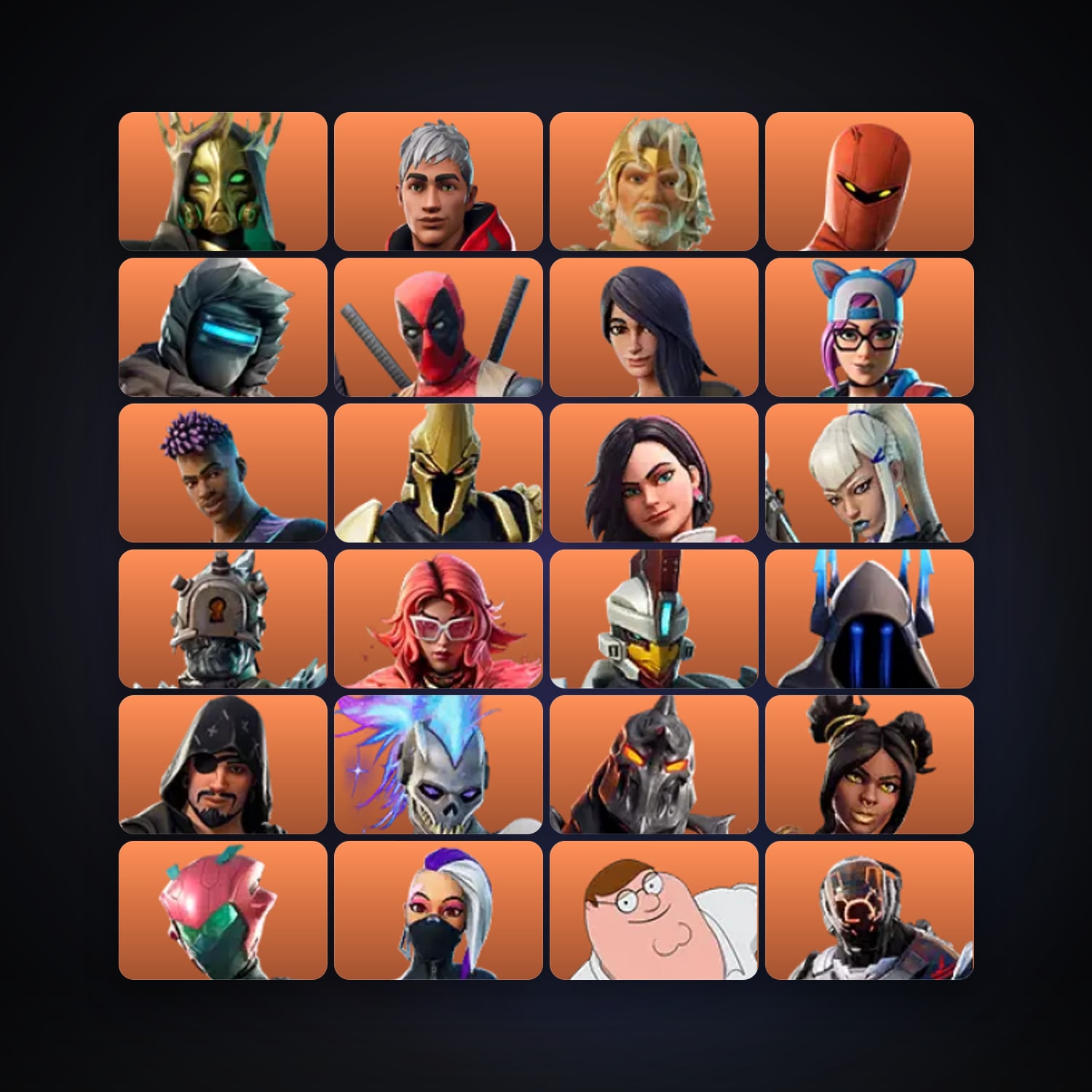 Fortnite account with Midas & Peely — 81 skins — 1.1K V-Bucks — lvl 1405 — HabibiAccounts