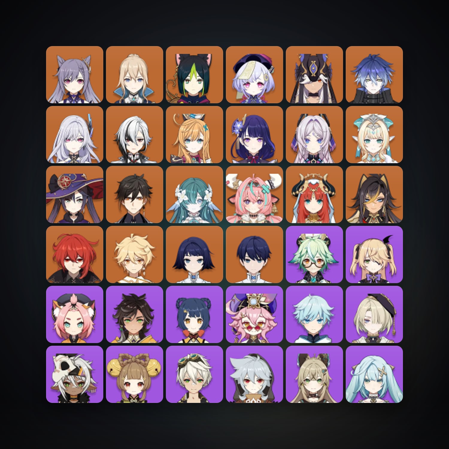 حساب جينشن إمباكت — AR 59 | 70 شخصية | 19× 5★ — HabibiAccounts