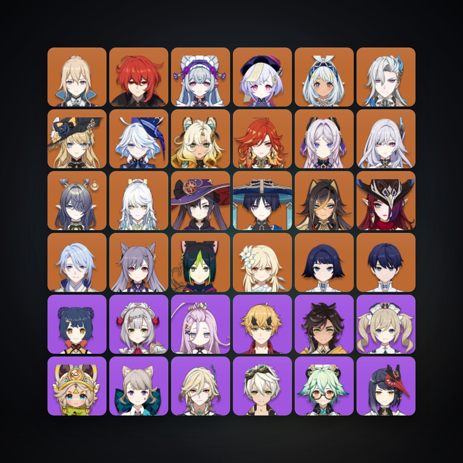 Genshin Impact | AR 58 | 72 Chars | 21× 5★ — Genshin / miHoYo Account — HabibiAccounts