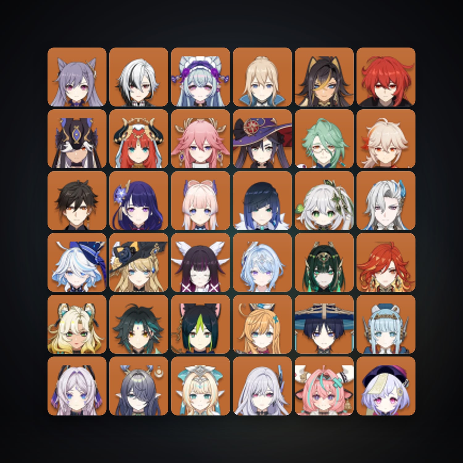 Genshin Impact account — AR 60 | 90 Chars | 36× 5★ — HabibiAccounts
