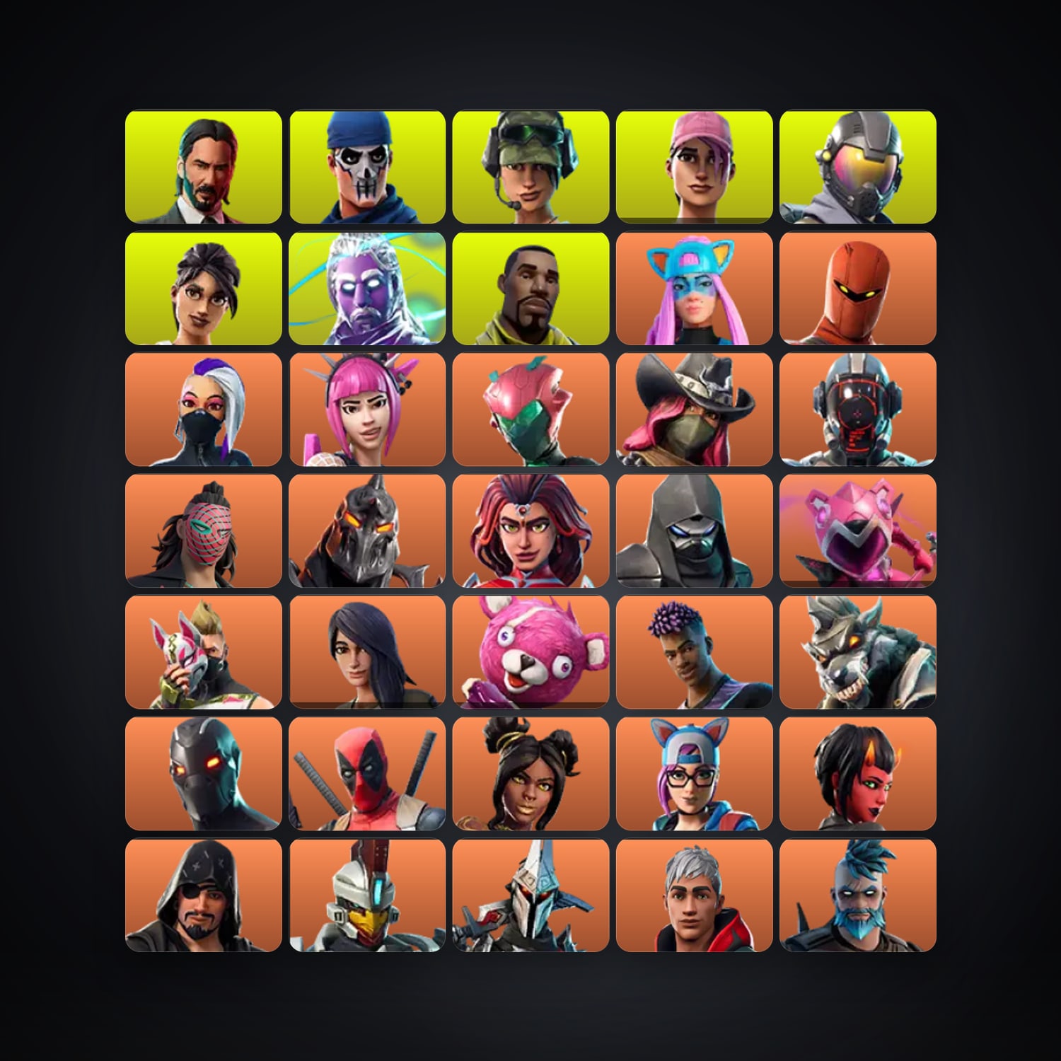 Fortnite account with Rogue Agent & Galaxy — 516 skins — 6K V-Bucks — lvl 7834 — HabibiAccounts