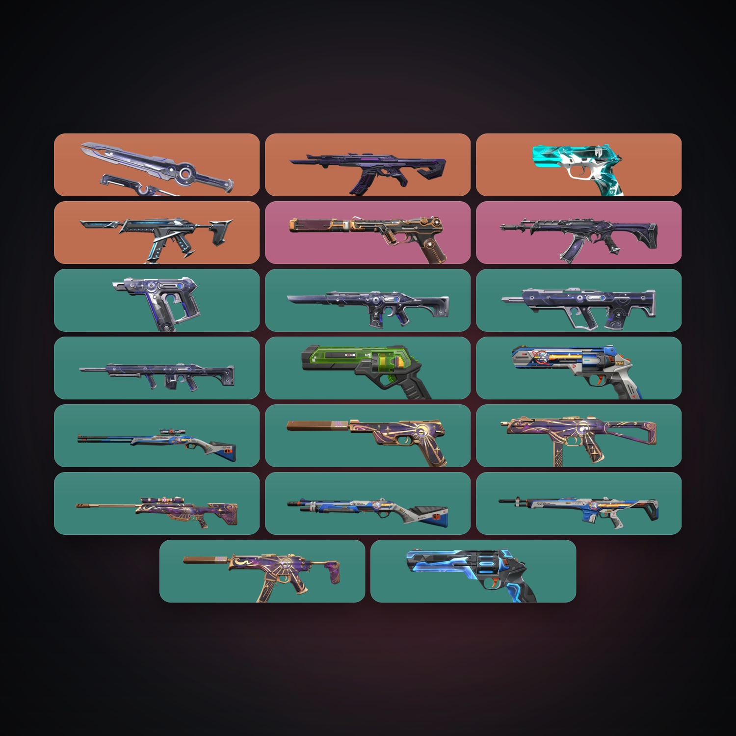 Valorant account: EU Plat 1 locker — 1 knife, 20 skins, lvl 75 — HabibiAccounts