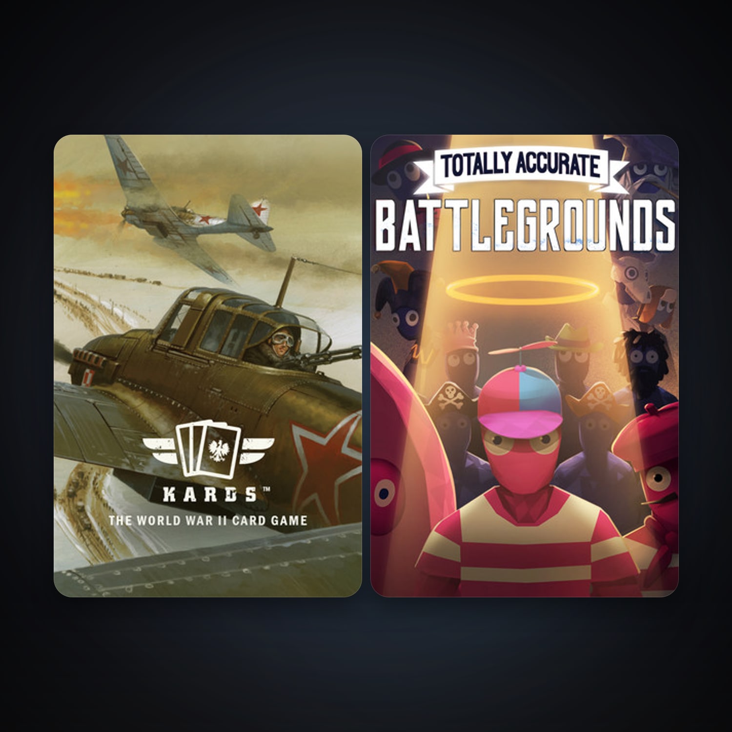 Steam account: KARDS - The WW2 Card Game + Totally Accurate Battlegrounds, 6 games, clean — HabibiAccounts