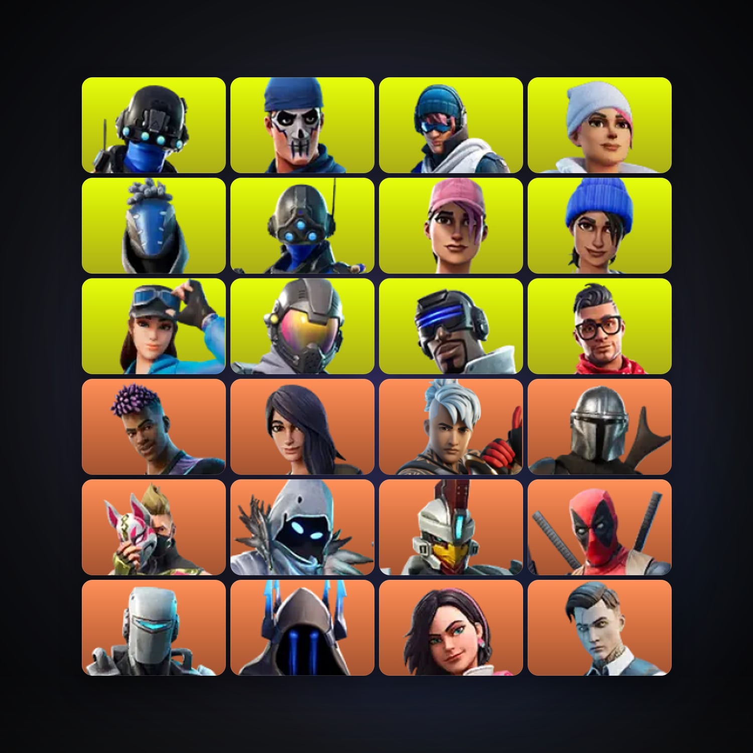 Fortnite account with Rogue Agent & Drift — 107 skins — 150 V-Bucks — lvl 1146 — HabibiAccounts