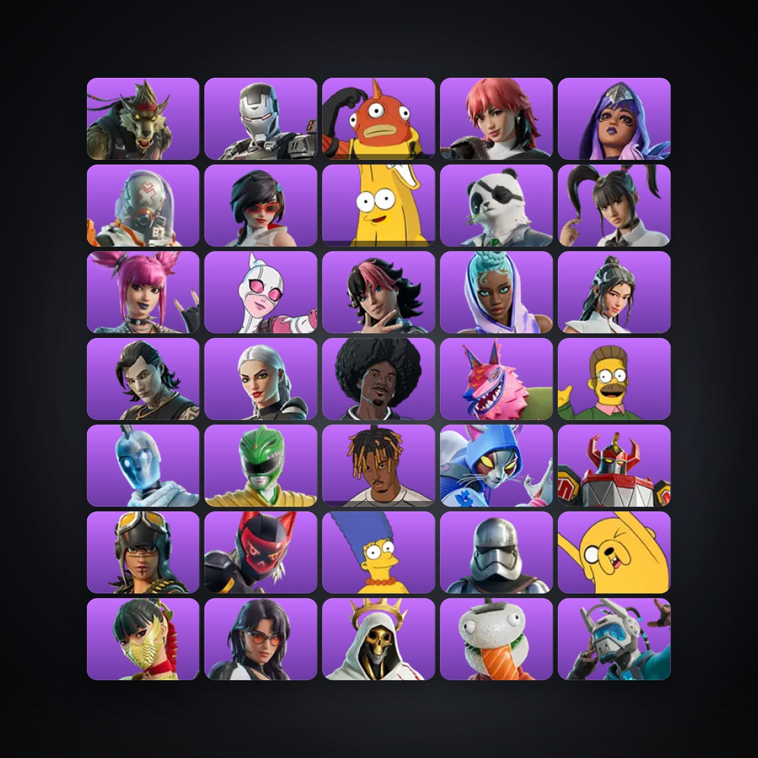 Fortnite account with War Machine & Apprentice Evie — 49 skins — 1.1K V-Bucks — lvl 334 — HabibiAccounts