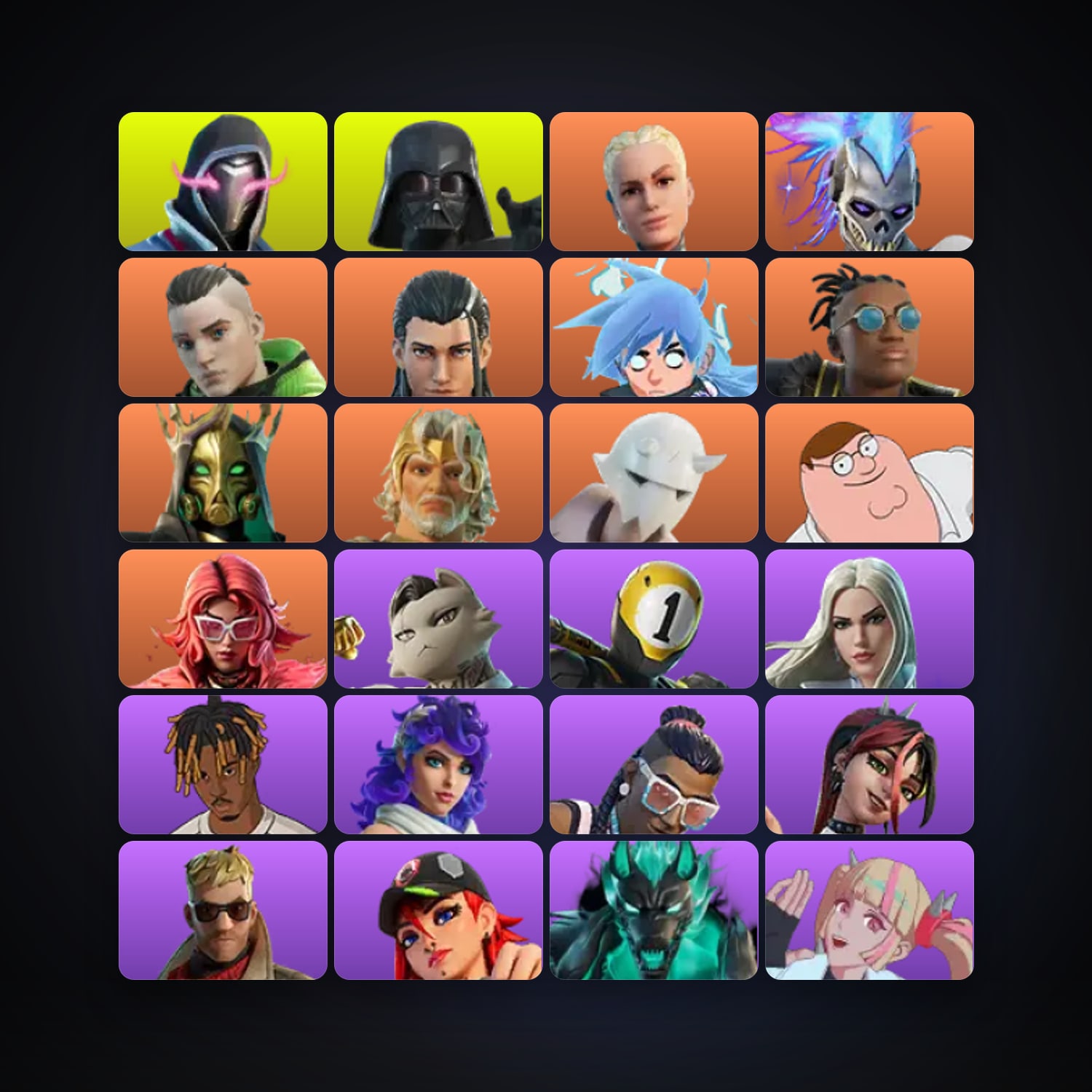 Fortnite account with Paradigm (Reality-659) & Renzo the Destroyer — 75 skins — 1.9K V-Bucks — lvl 1807 — HabibiAccounts